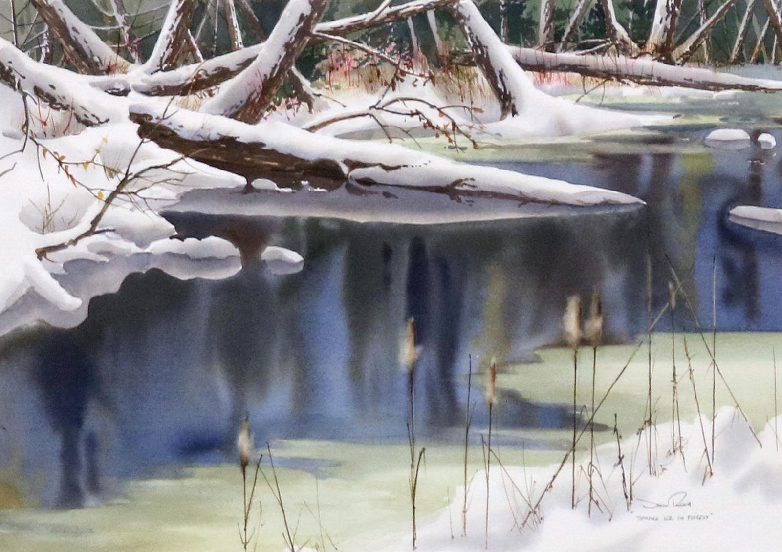 Jack Henry Reid (1925-2009) - Spring Ice In Forest