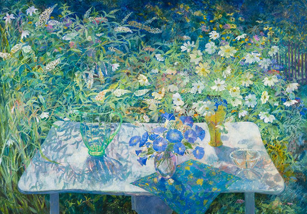 Carol M. Stewart (1959) - White Cosmos, White Table II