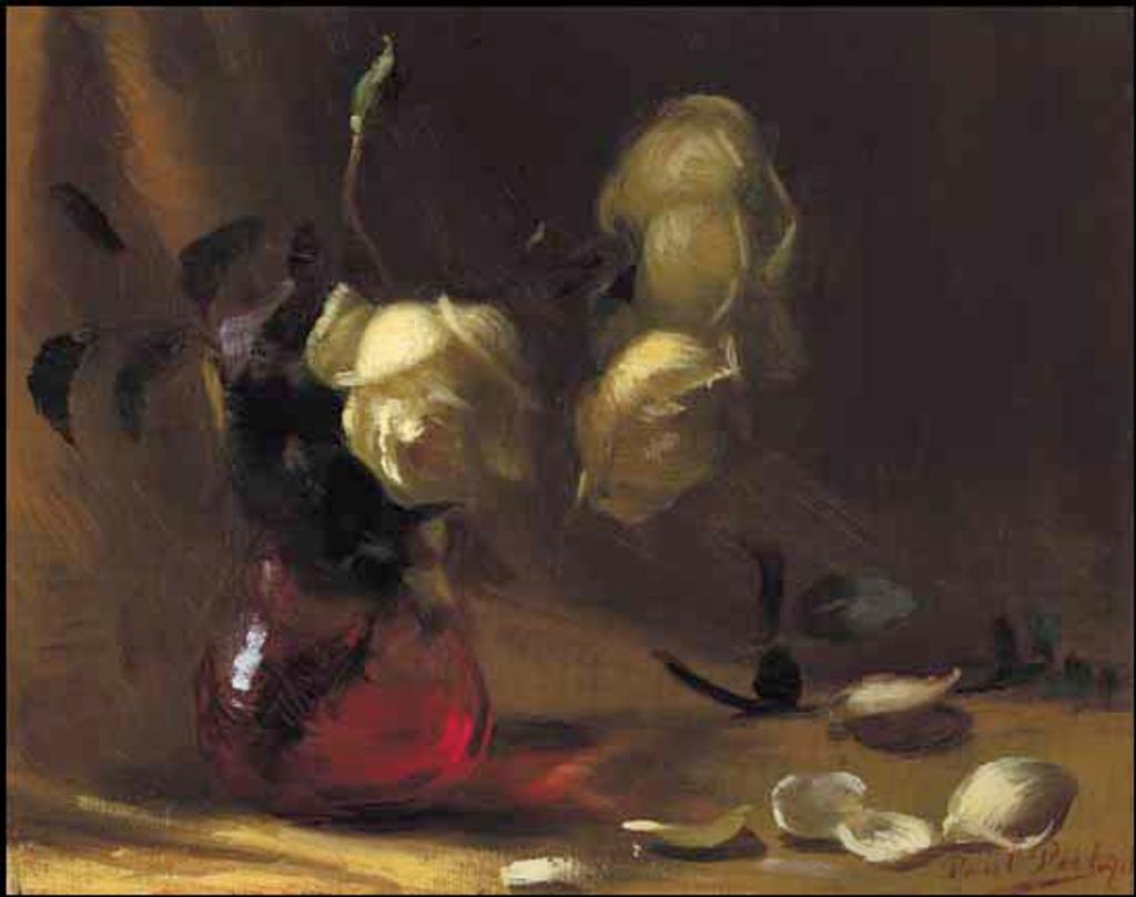 Paul Peel (1860-1892) - Still Life with Yellow Roses