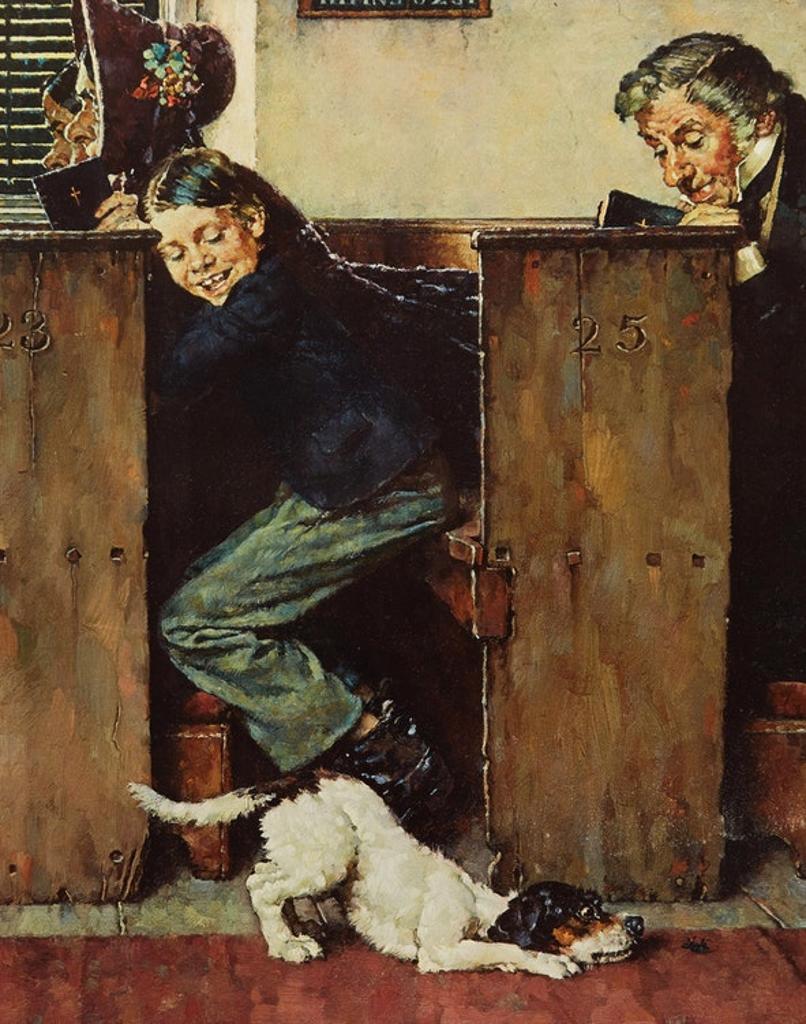 Norman Perceval Rockwell (1894-1978) - Dog and Beetle; The Medicine; Dead Cat; The Caning (4)