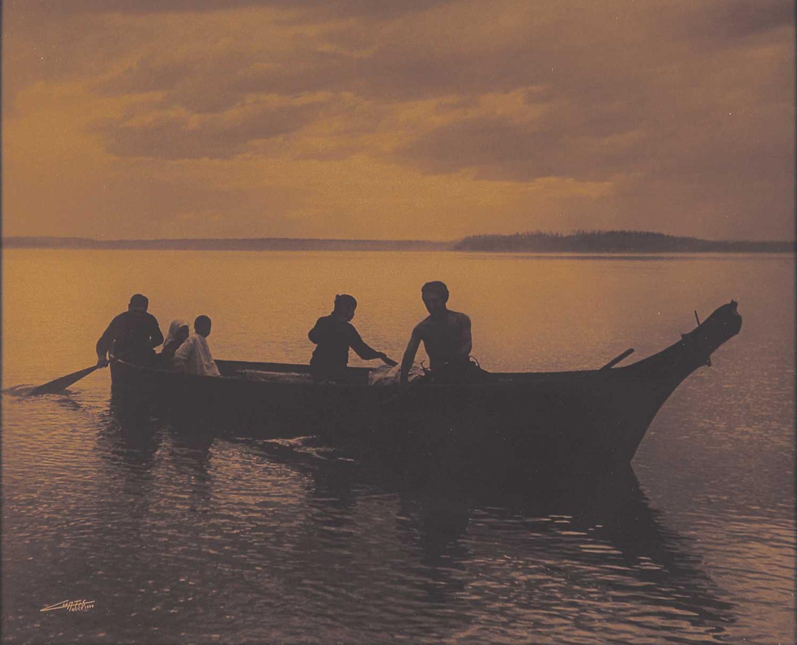 Edward Sherrif Curtis (1868-1952) - Homeward  #16/25