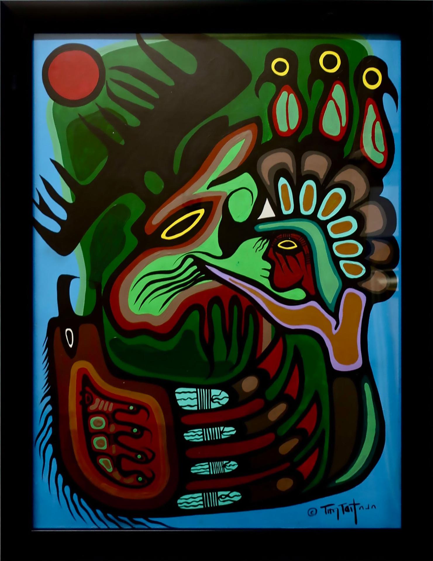 Tim Tait (1970) - Untitled (Shaman With Moose And Birds)