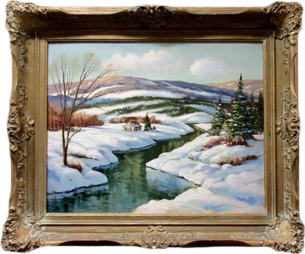 Sydney Martin Berne (1921-2013) - Untitled (Homestead By Winding River - Winter)