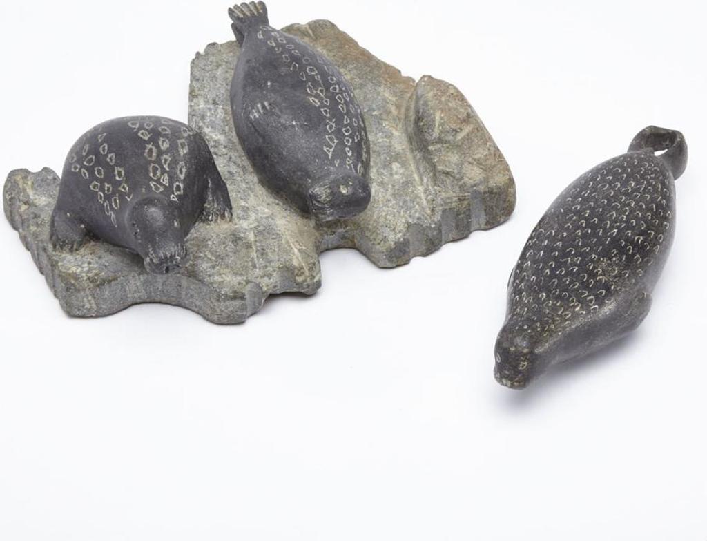 Adjia Arnavigaq Naulituk (1906) - Seal; Two Seals On A Floe