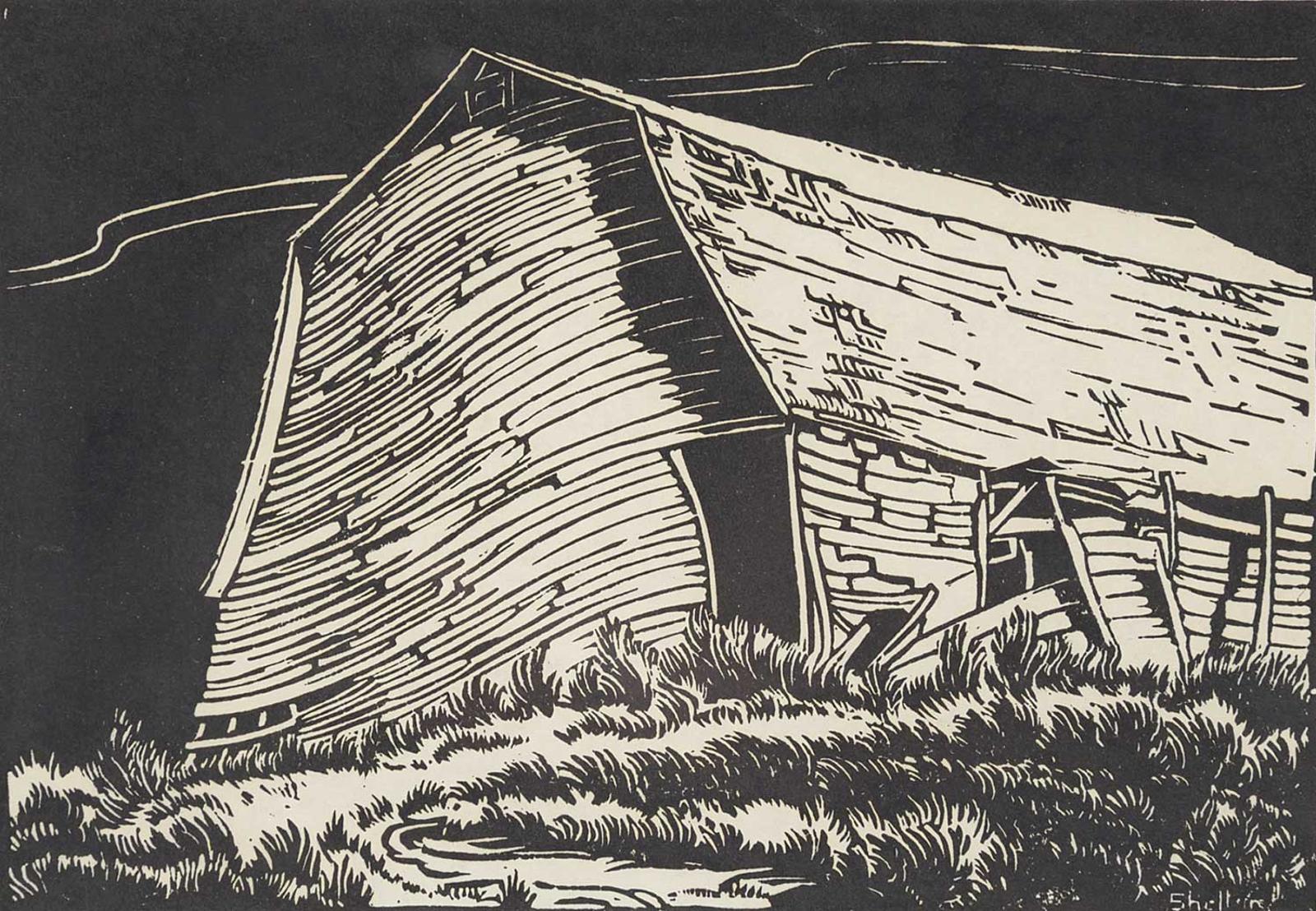 Margaret Dorothy Shelton (1915-1984) - Barn at Lomond  #21/50