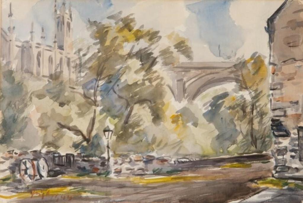 Friedrich (Bedrich) Feigl (1884-1965) - Dean Bridge, on the Water of Leith at Edinburgh
