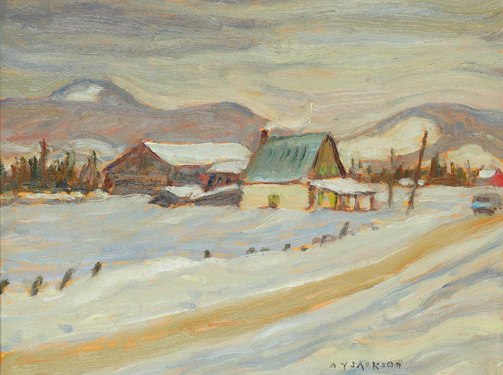 Alexander Young (A. Y.) Jackson (1882-1974) - Road North of St. Agath, Feb. 29