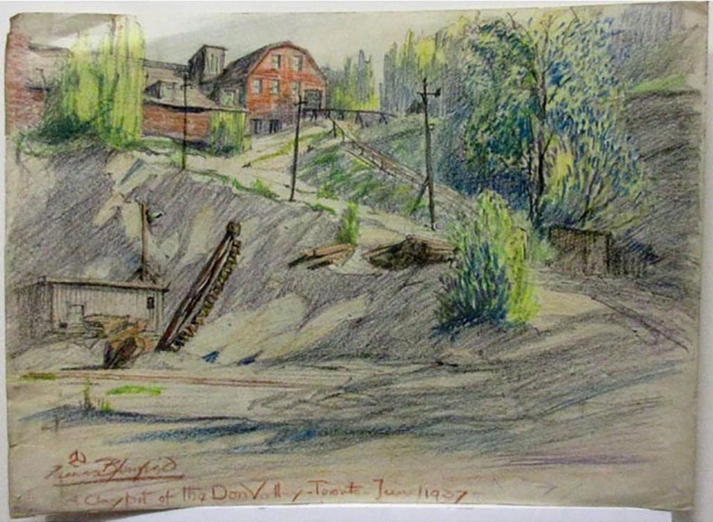 James Jerris Blomfield (1872-1951) - A Claypit Of The Don Valley - Toronto - June 1937 & The Claypit Don Valley Brickyards/ July 1-1947
