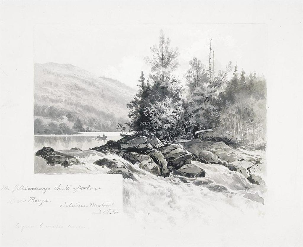 Lucius Richard O'Brien (1832-1899) - Mcgillivrays Chute-Portage, River Rouge, Between Montreal And Ottawa