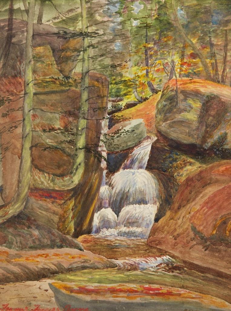 Frances Emily Travers Payne (1864-1922) - Landscape with Waterfall