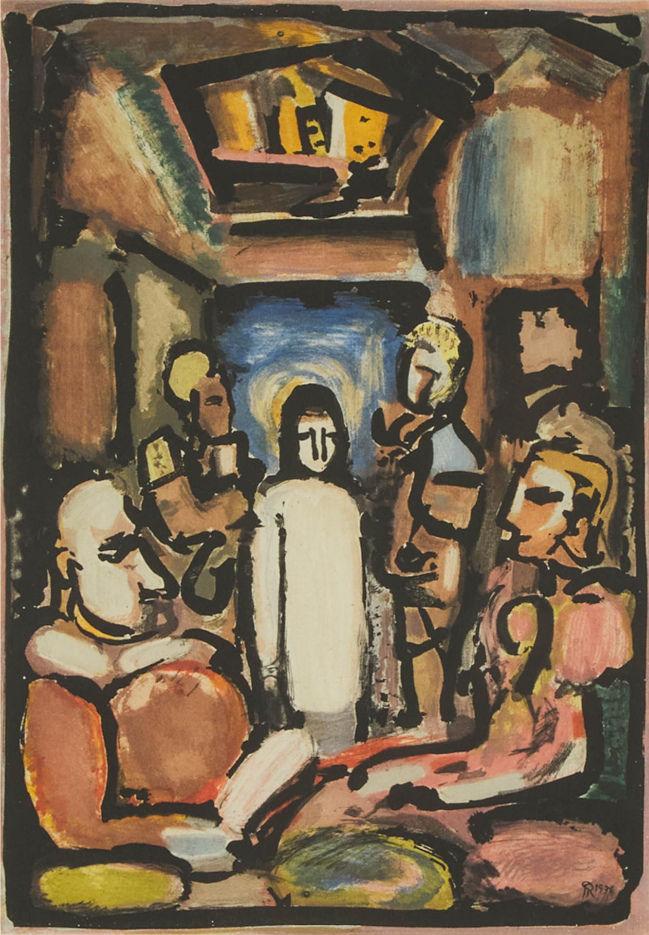Georges Rouault (1871-1958) - Le Christ Et Mammon (Christ Et Les Exégètes), From