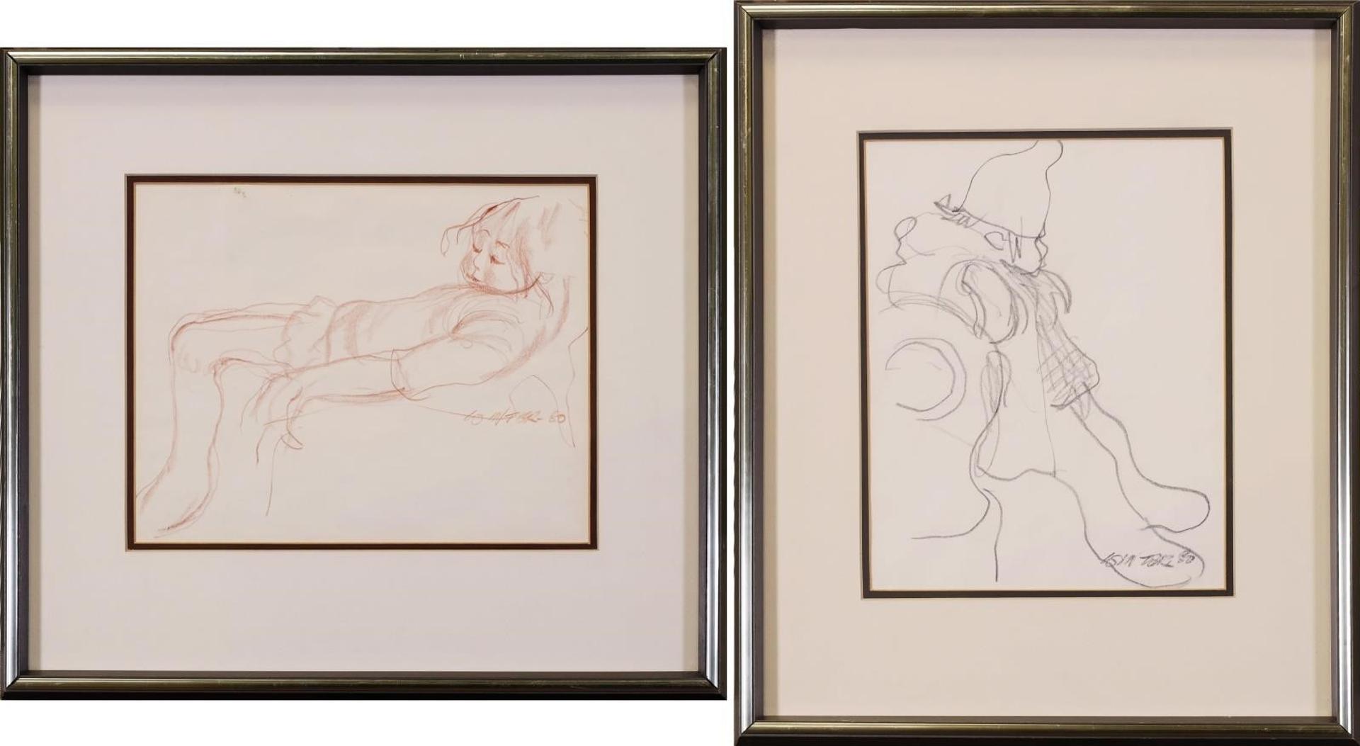 William Arthur Winter (1909-1996) - 1. Untitled; Little Girl Napping; 1980