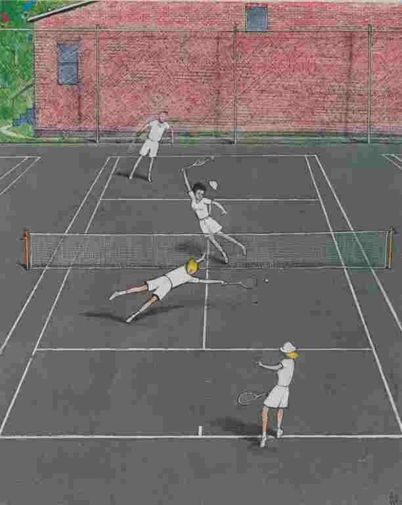 William Kurelek (1927-1977) - Tennis