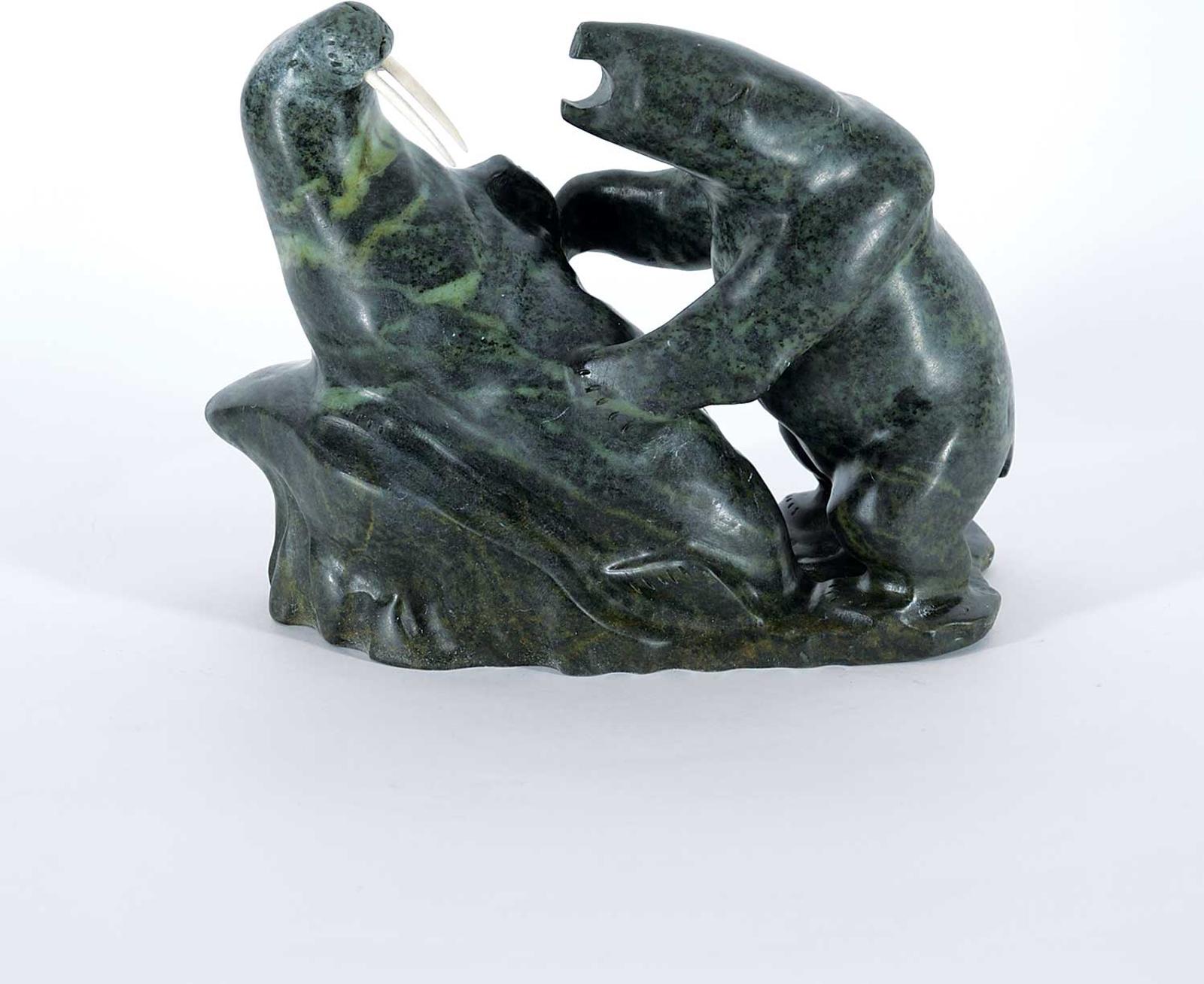 Mark Totan (1953) - Untitled - Bear vs. Walrus