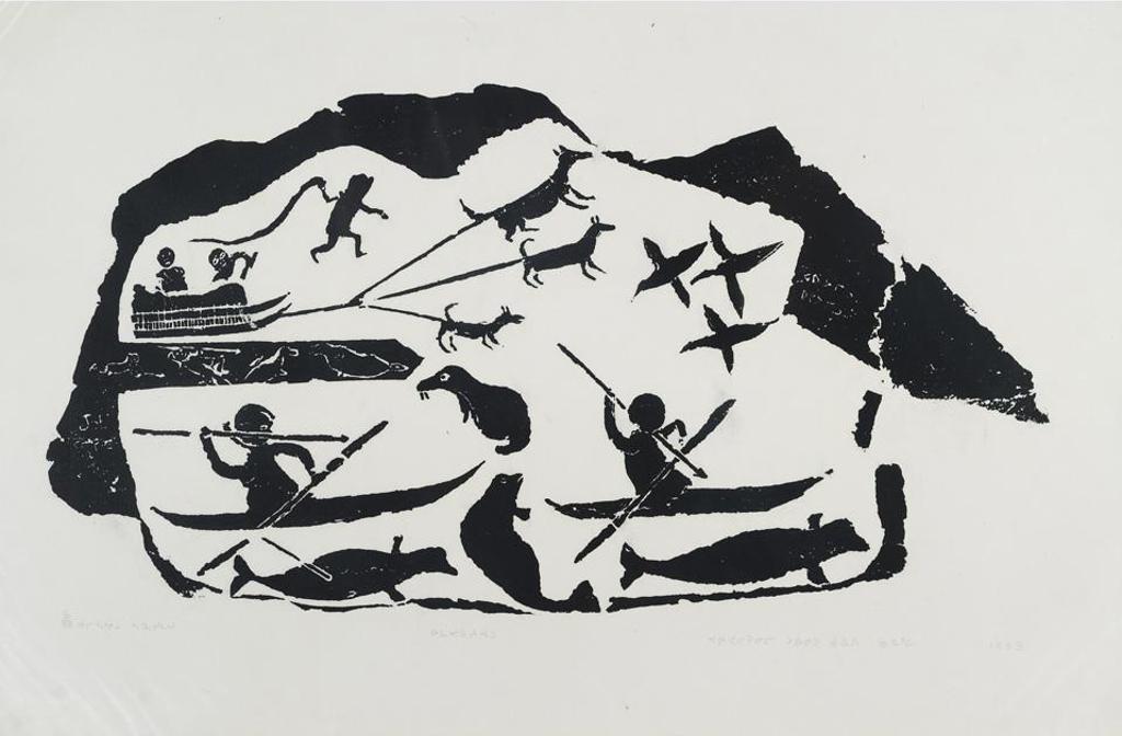 Joe Talirunili (1893-1976) - Walrus Hunting From Kayak