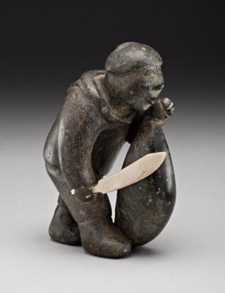 Joe Talirunili (1893-1976) - Puvirnituq, Hunter and Captured Seal, late 1950s or early 1960s