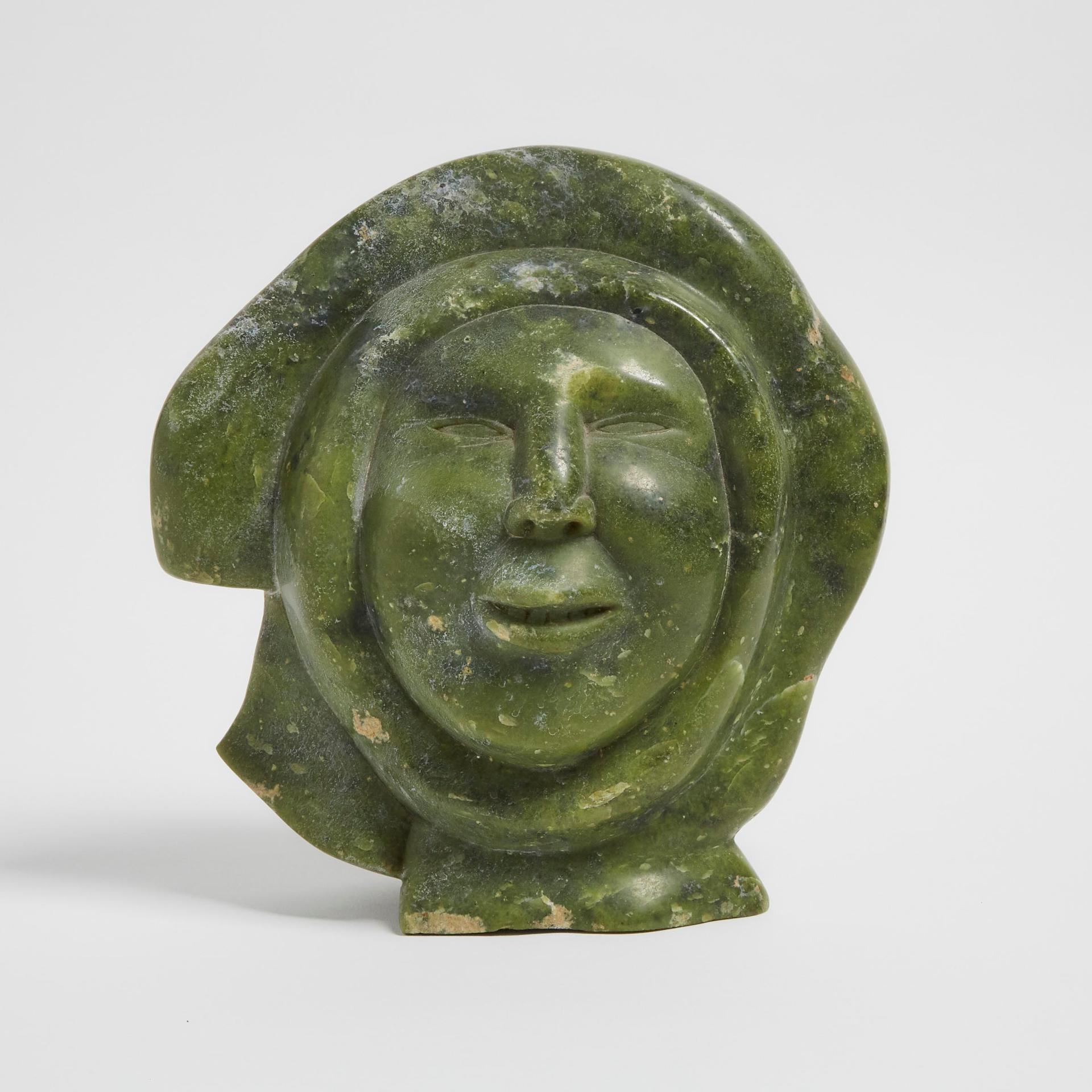 Kaka Ashoona (1928-1996) - Hooded Wife Smiling