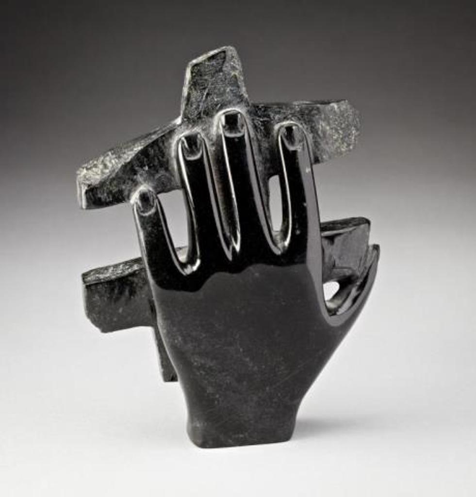 Oviloo Tunnillie (1949-2014) - Hand and Inukshuk, late 1990s