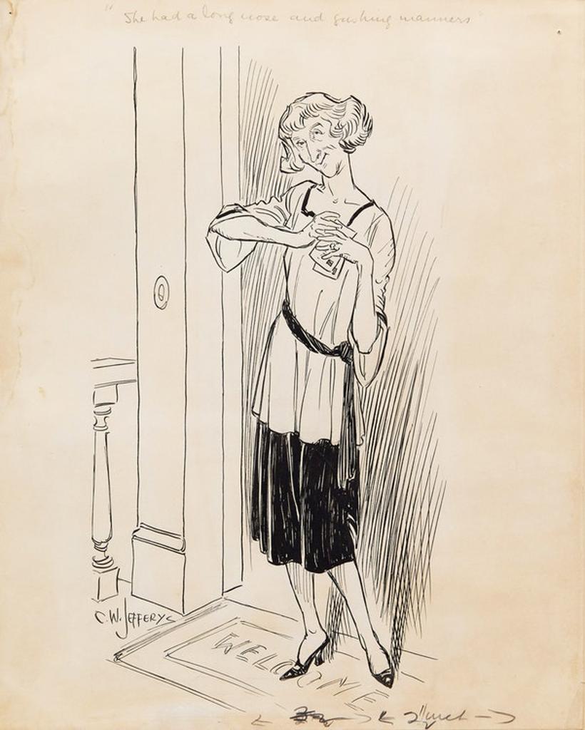 Charles William Jefferys (1869-1951) - She had a long nose and gushing manners