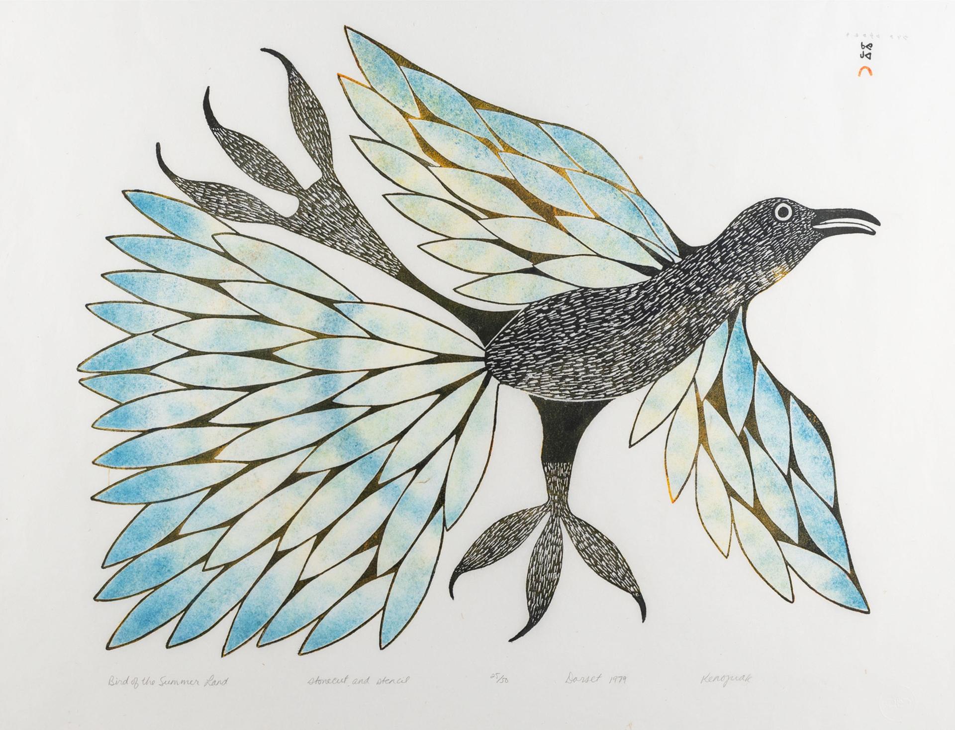 Kenojuak Ashevak (1927-2013) - Bird Of The Summerland, 1979