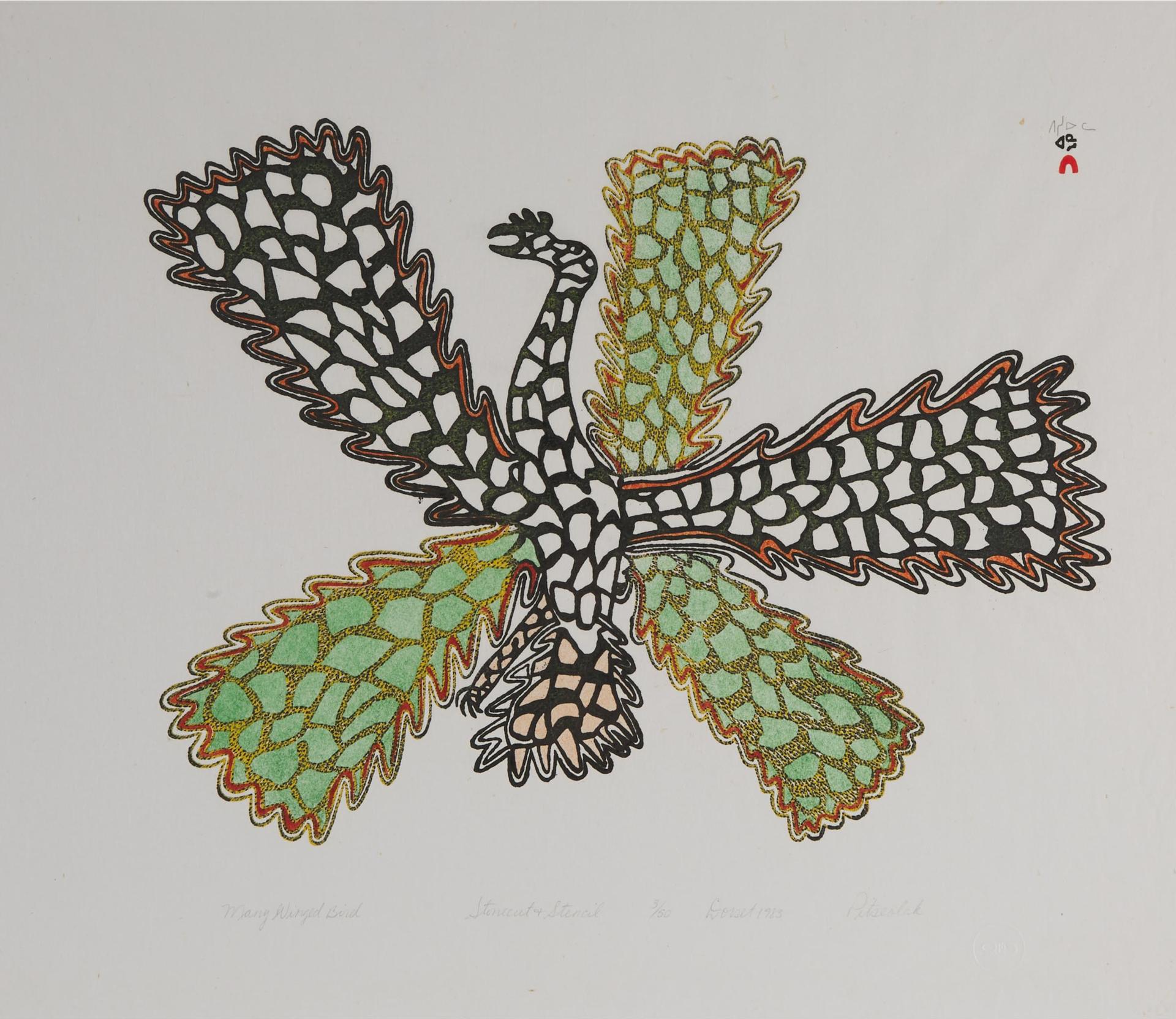 Pitseolak Ashoona (1904-1983) - Many Winged Bird