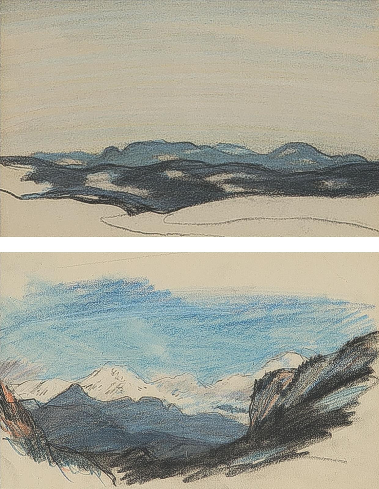 Frederick Simpson Coburn (1871-1960) - Two Untitled Sketches