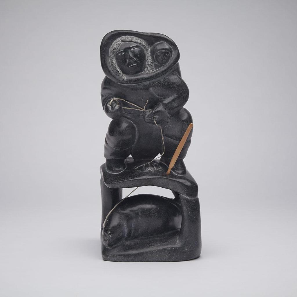 Adamie Alaku Anauta Anautak (1946-2016) - Mother And Child Seal Hunting