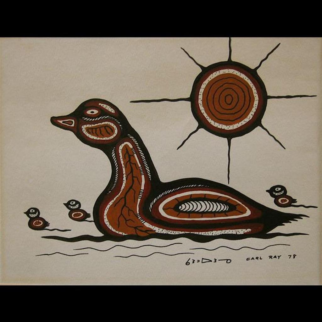 Carl Ray (1942-1978) - Duck Family