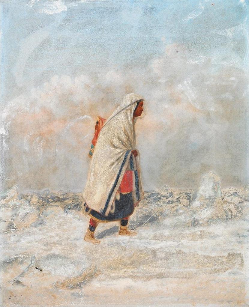 Cornelius David Krieghoff (1815-1872) - Moccasin Seller