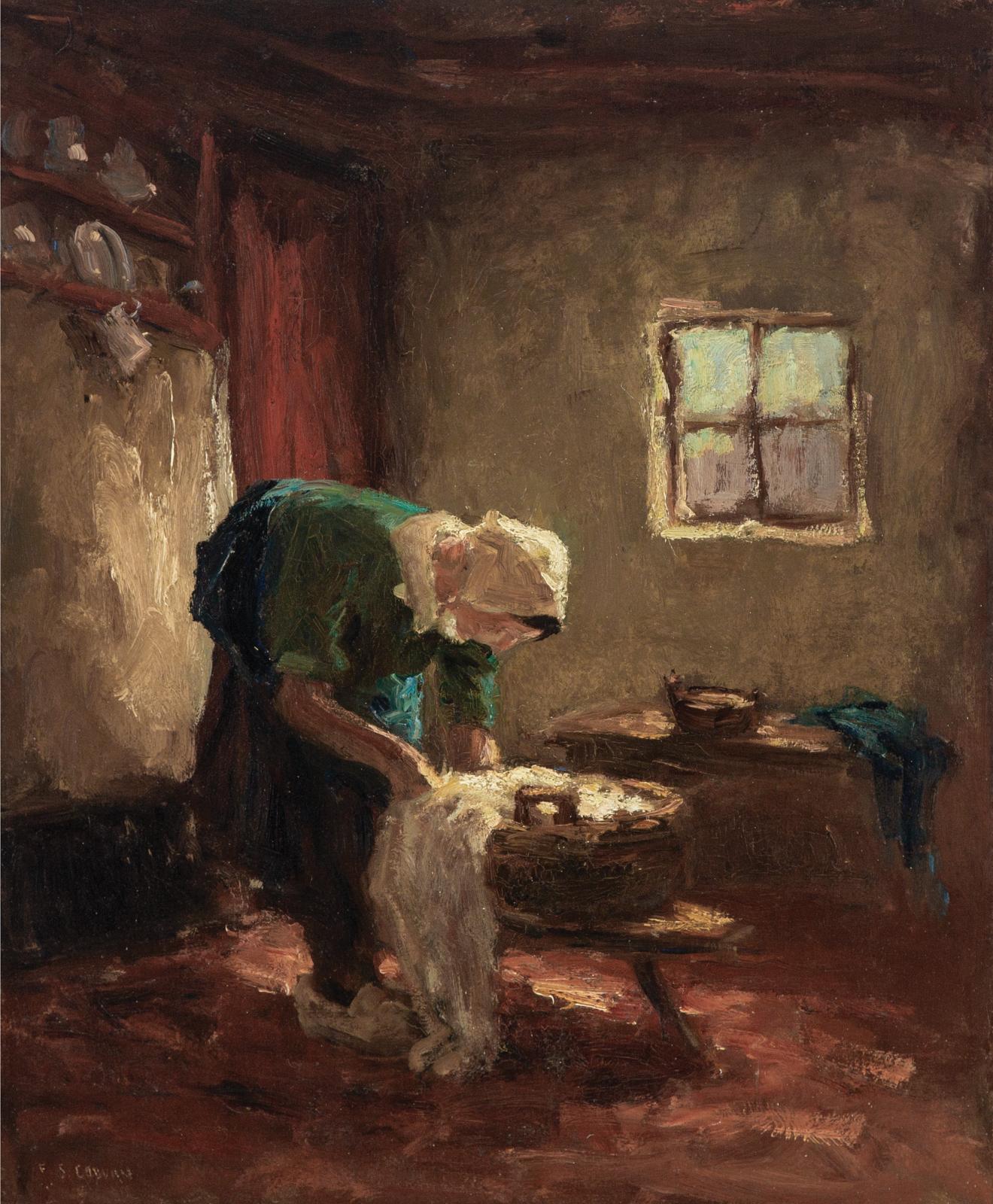 Frederick Simpson Coburn (1871-1960) - An Interior With Mother And Child