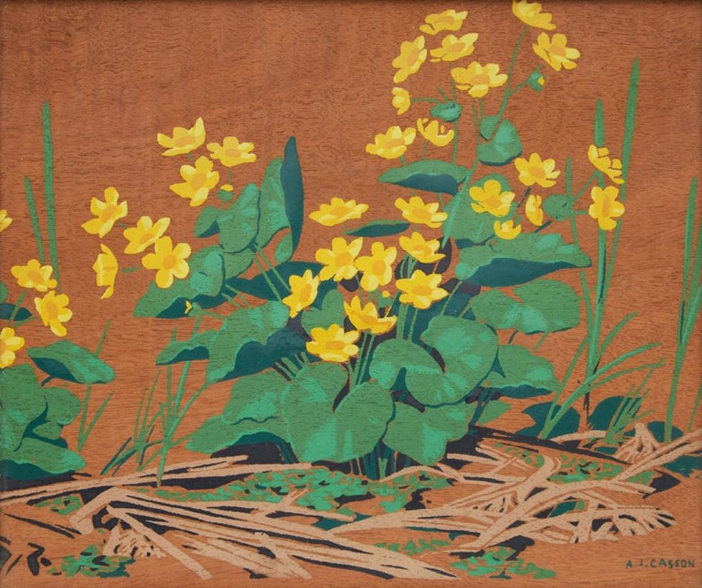 Alfred Joseph (A.J.) Casson (1898-1992) - Marsh Marigolds