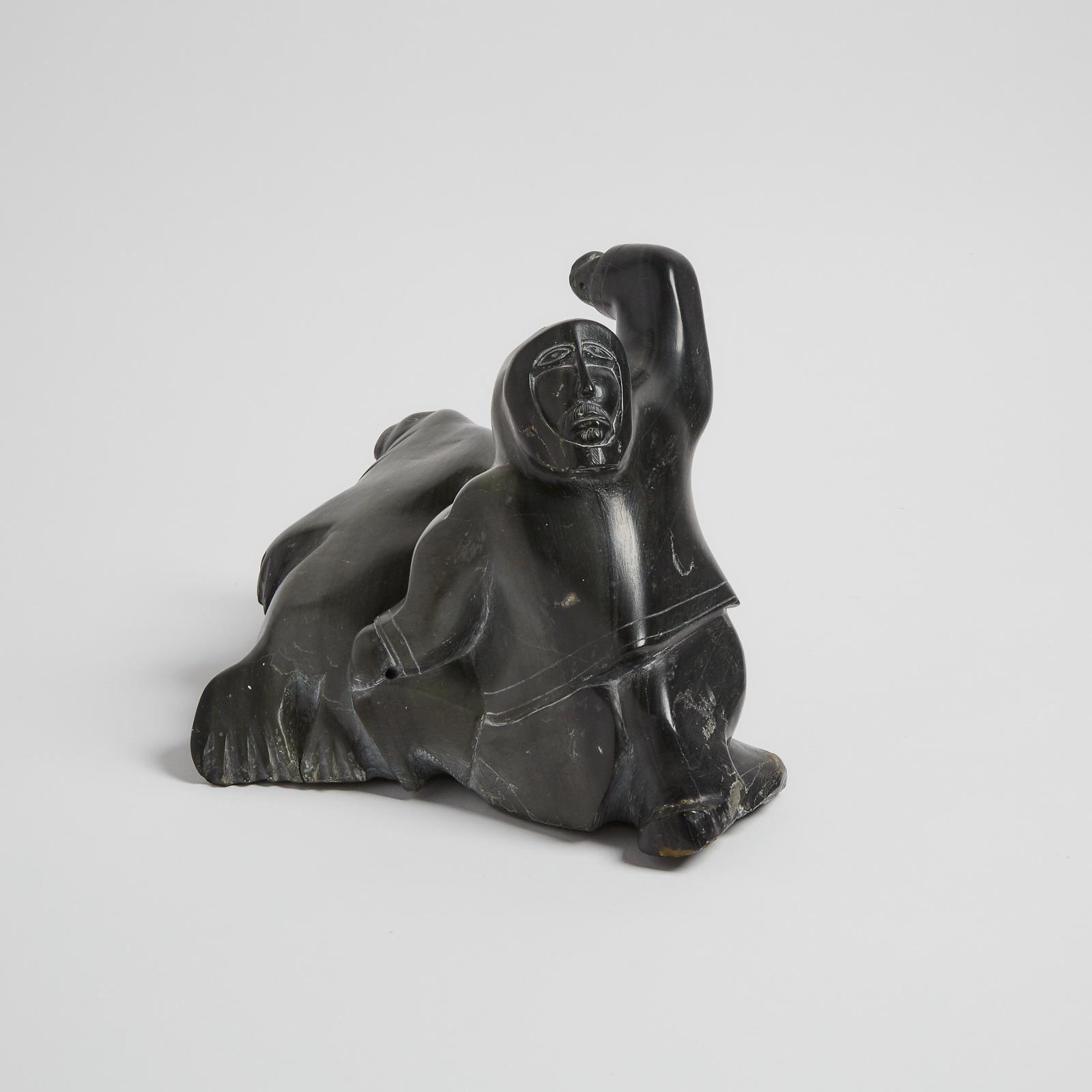 Davidee Kavik (1915) - Hunter With Walrus