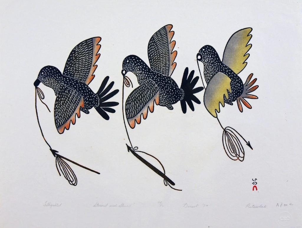 Pitseolak Ashoona (1904-1983) - Tilligaktut; 1979