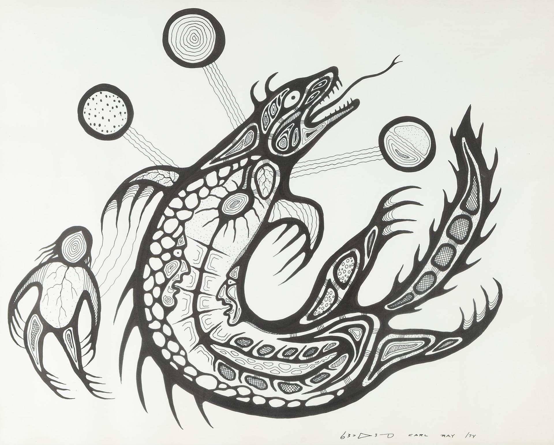 Carl Ray (1942-1978) - Mishipeshu, 1974