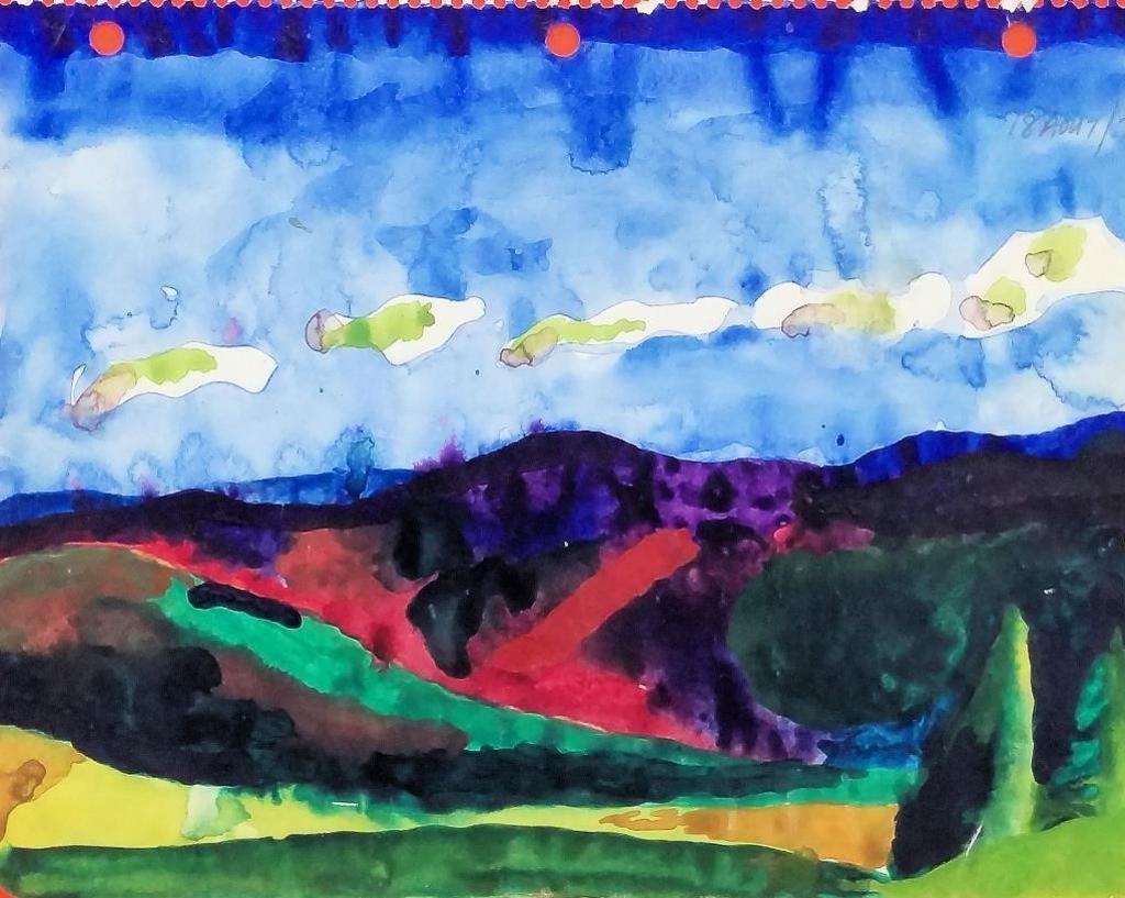Gregory Richard Curnoe (1936-1992) - landscape study