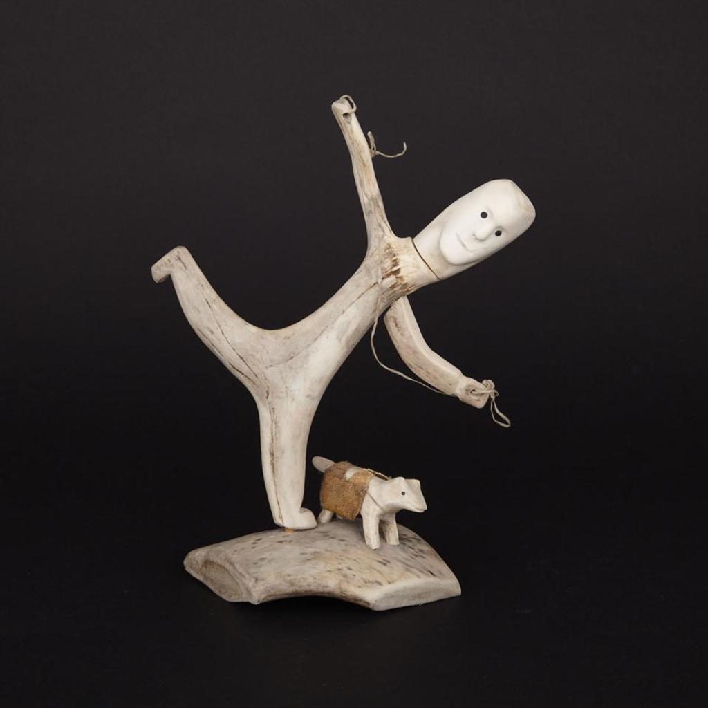 David Snowball (1963) - Hunter With Line And A Pack Dog On Base