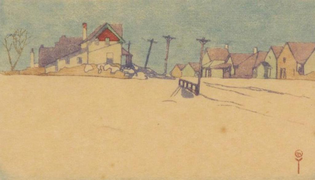 Walter Joseph (W.J.) Phillips (1884-1963) - A Suburban Street; 1920