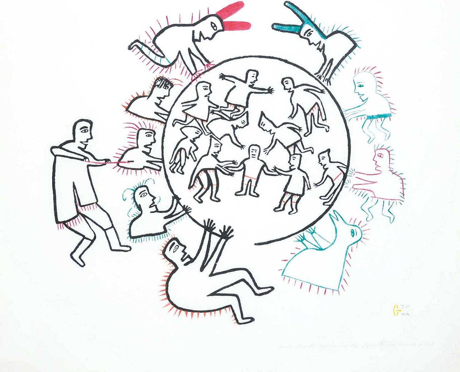 Oonark Tullik Inuit - Evil Spirits Around the Igloo #32/39