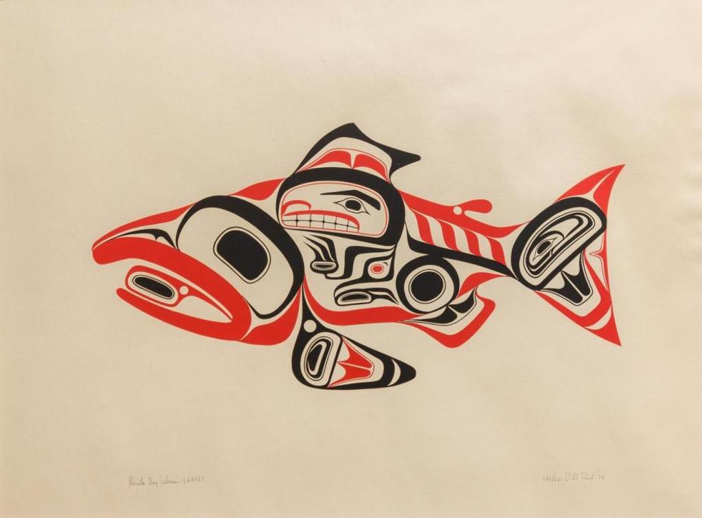 Bill (William) Ronald Reid (1920-1998) - Haida Dog Salmon - Skaagi