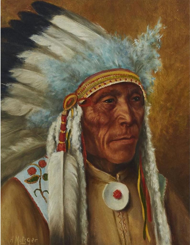 Father Henry Metzger (1877-1949) - Chief Red Dog, Pile Hill Reserve, Qu'appelle Valley, Sask., C. 1928