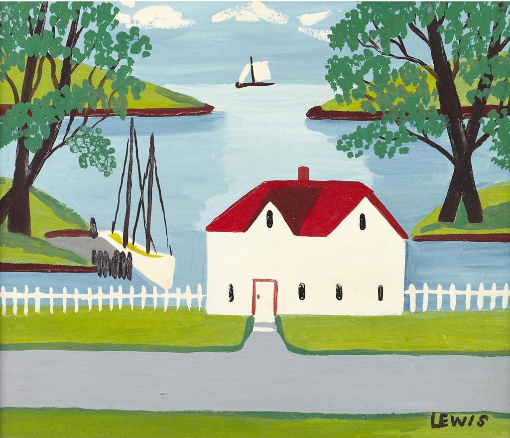 Maud Kathleen Lewis (1903-1970) - Nova Scotia Inlet