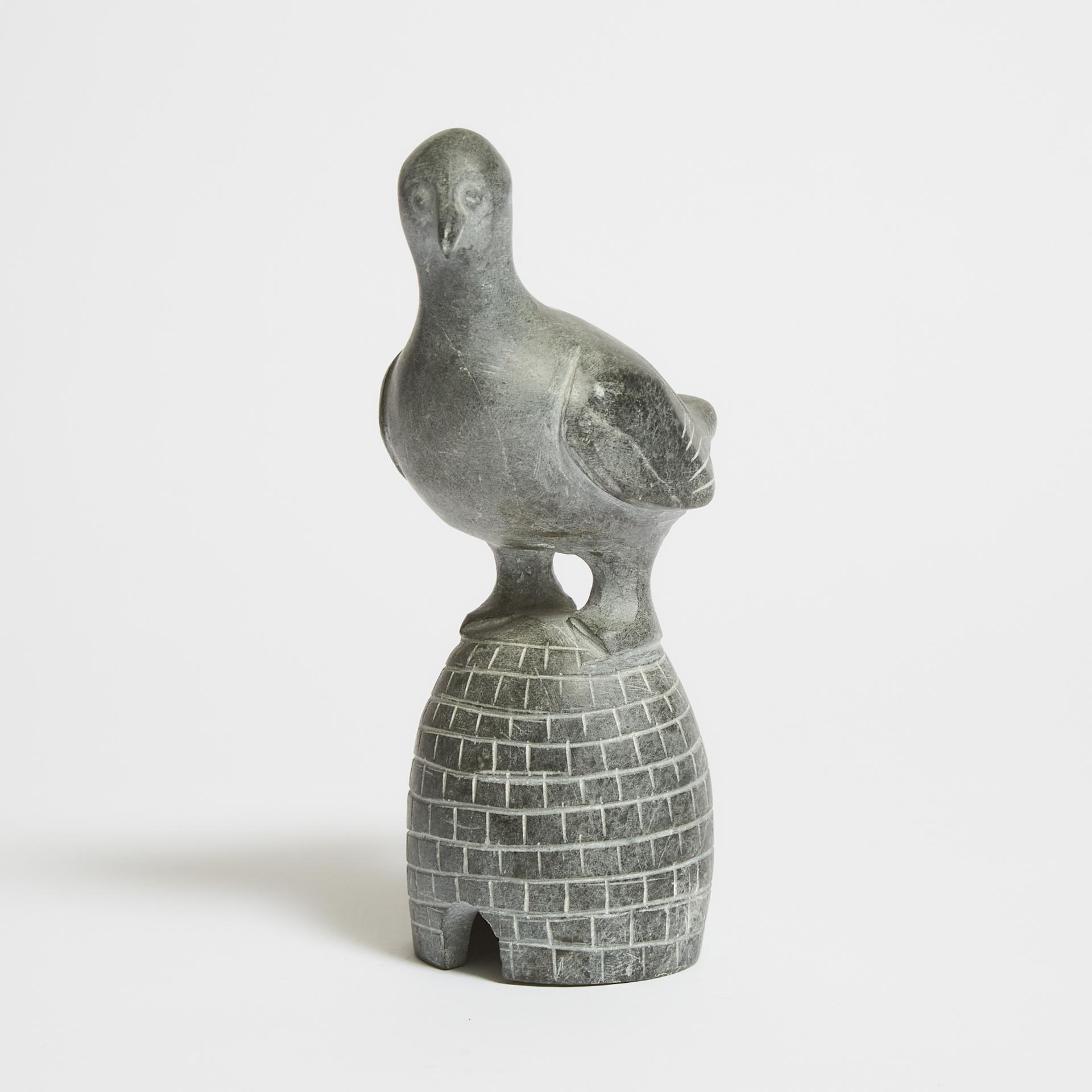 Juaniapi Angutigulu Uqaitu (1937) - Bird Atop Igloo