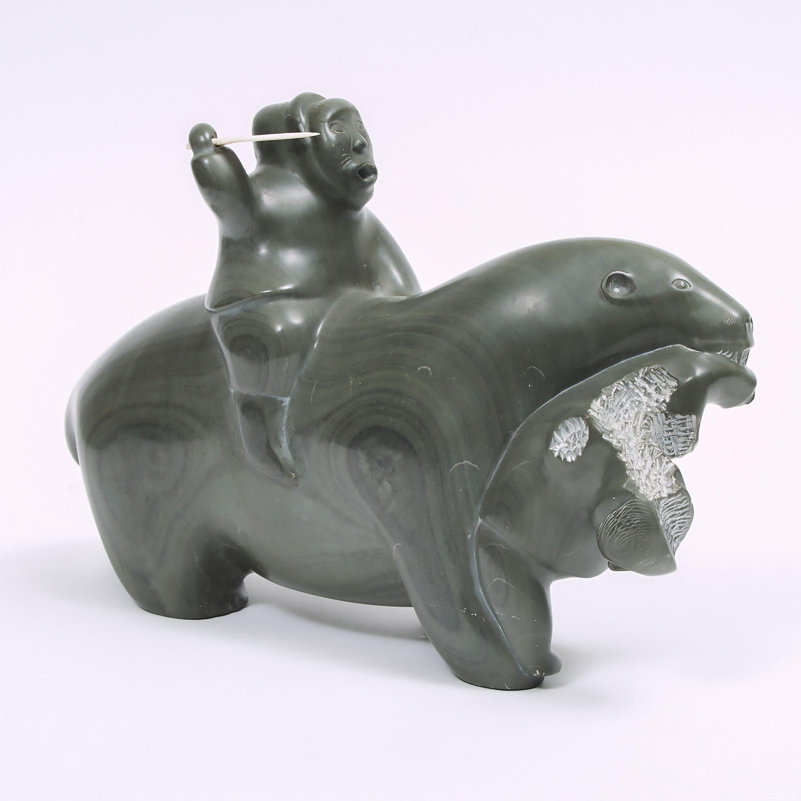 Allie Appaqaq (1915-1986) - Eating Eskimo