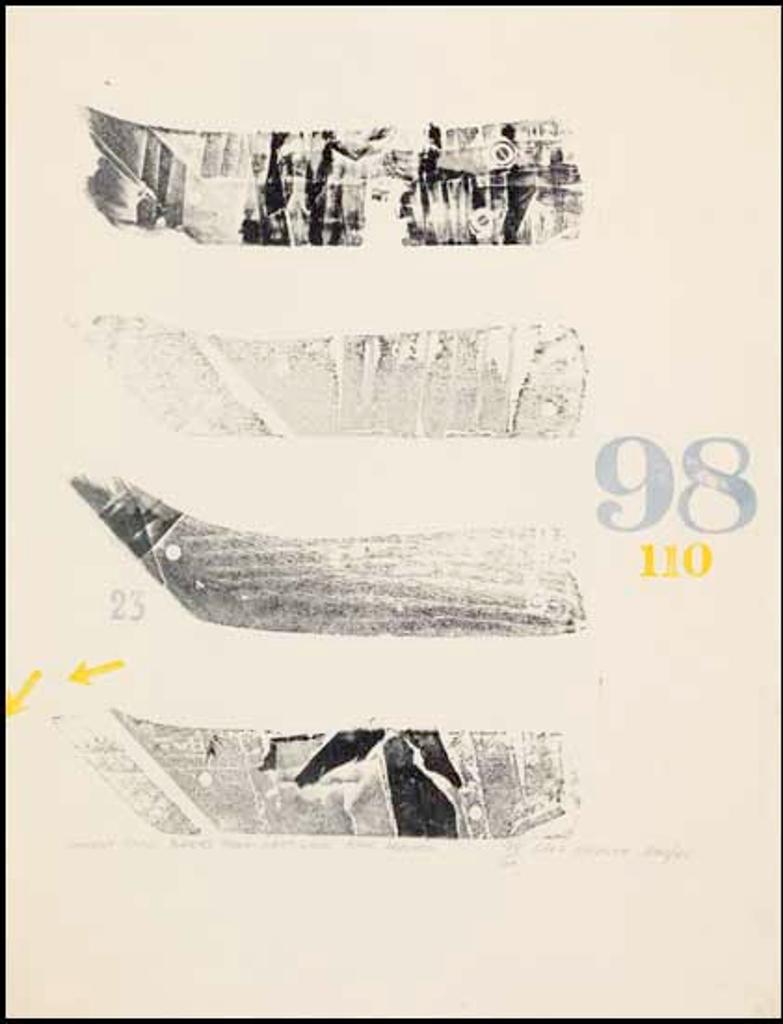 Gregory Richard Curnoe (1936-1992) - Hockey Stick Blades from West Lions Park, London