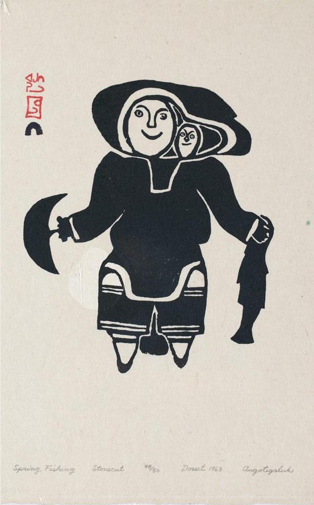 Angotigolu Teevee (1910-1967) - Spring Fishing