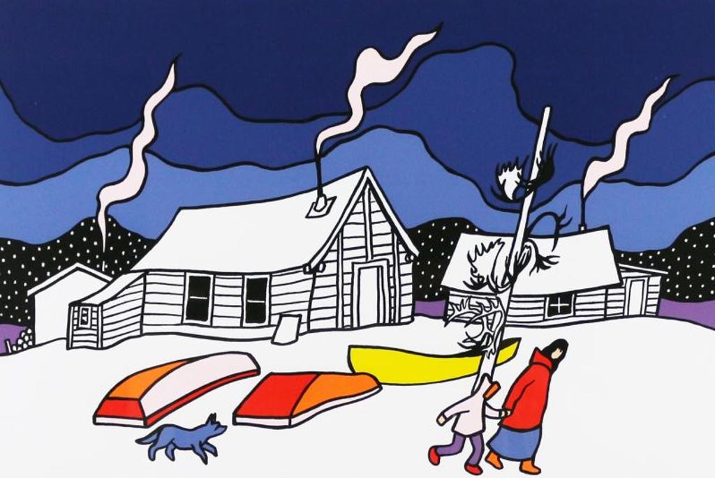 Ted Harrison (1926-2015) - Trophies Of The Hunt; 1981