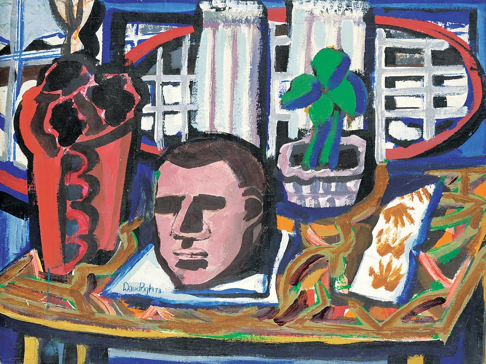 David Pugh (1946-1994) - Still Life with Head on Table