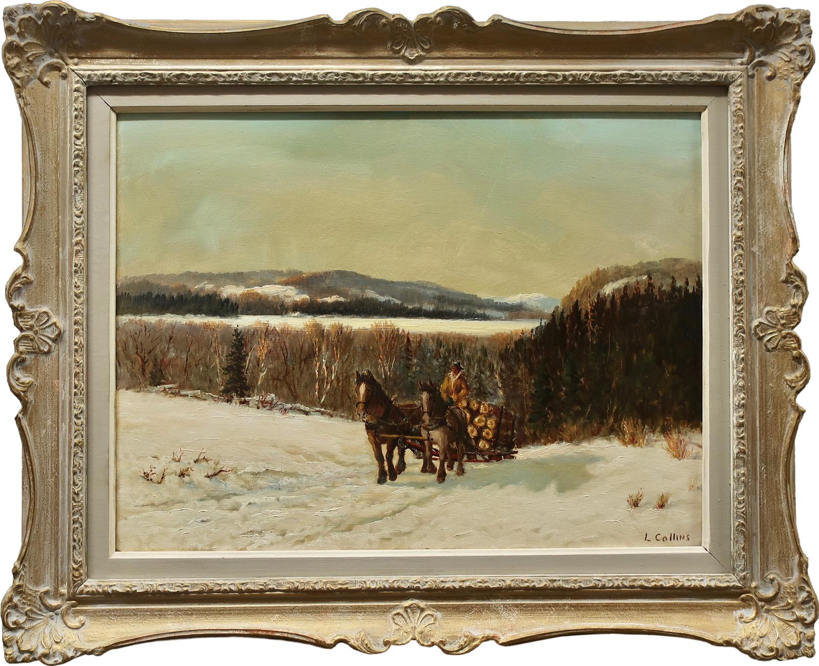 L. John Collins - Hauling Logs - Winter