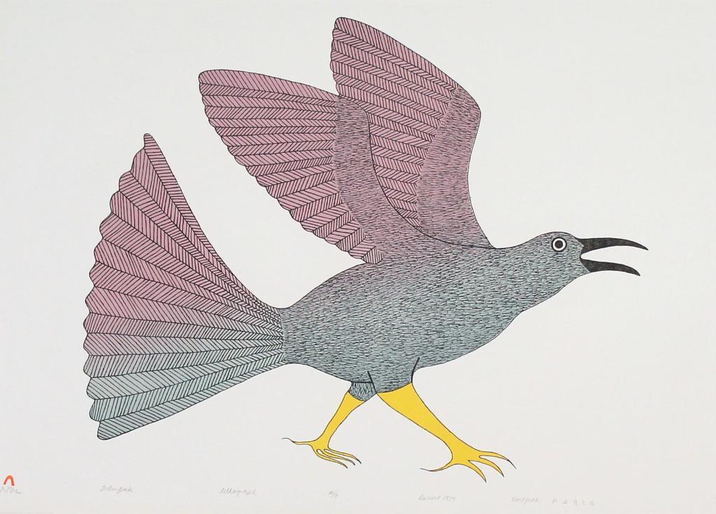 Kenojuak Ashevak (1927-2013) - Tulugak (Raven); 1979