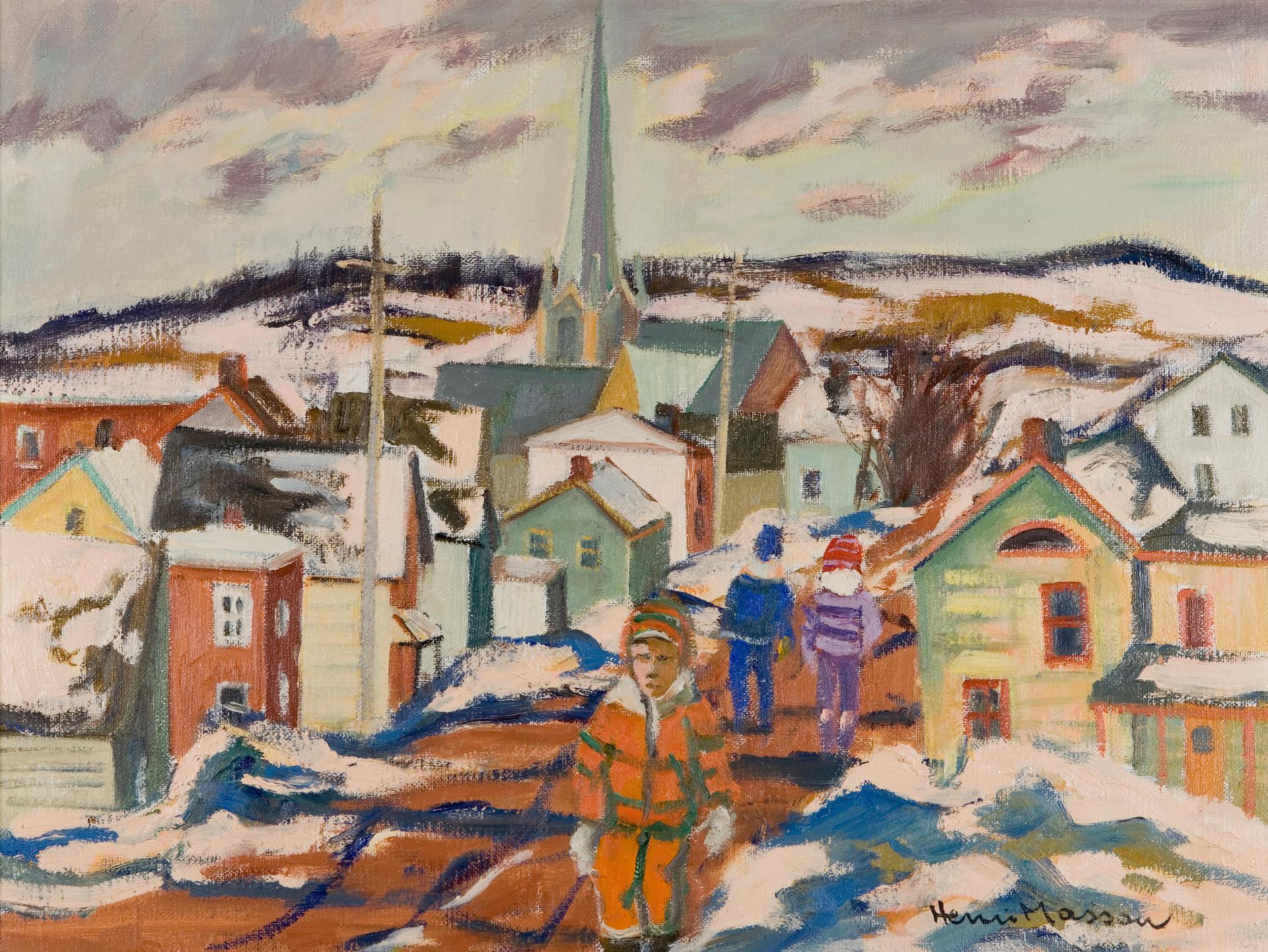 Henri Leopold Masson (1907-1996) - Rue à Buckingham Que